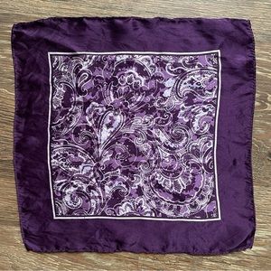 *FREE in bundle* 100% silk purple satin handkerchief pocket square